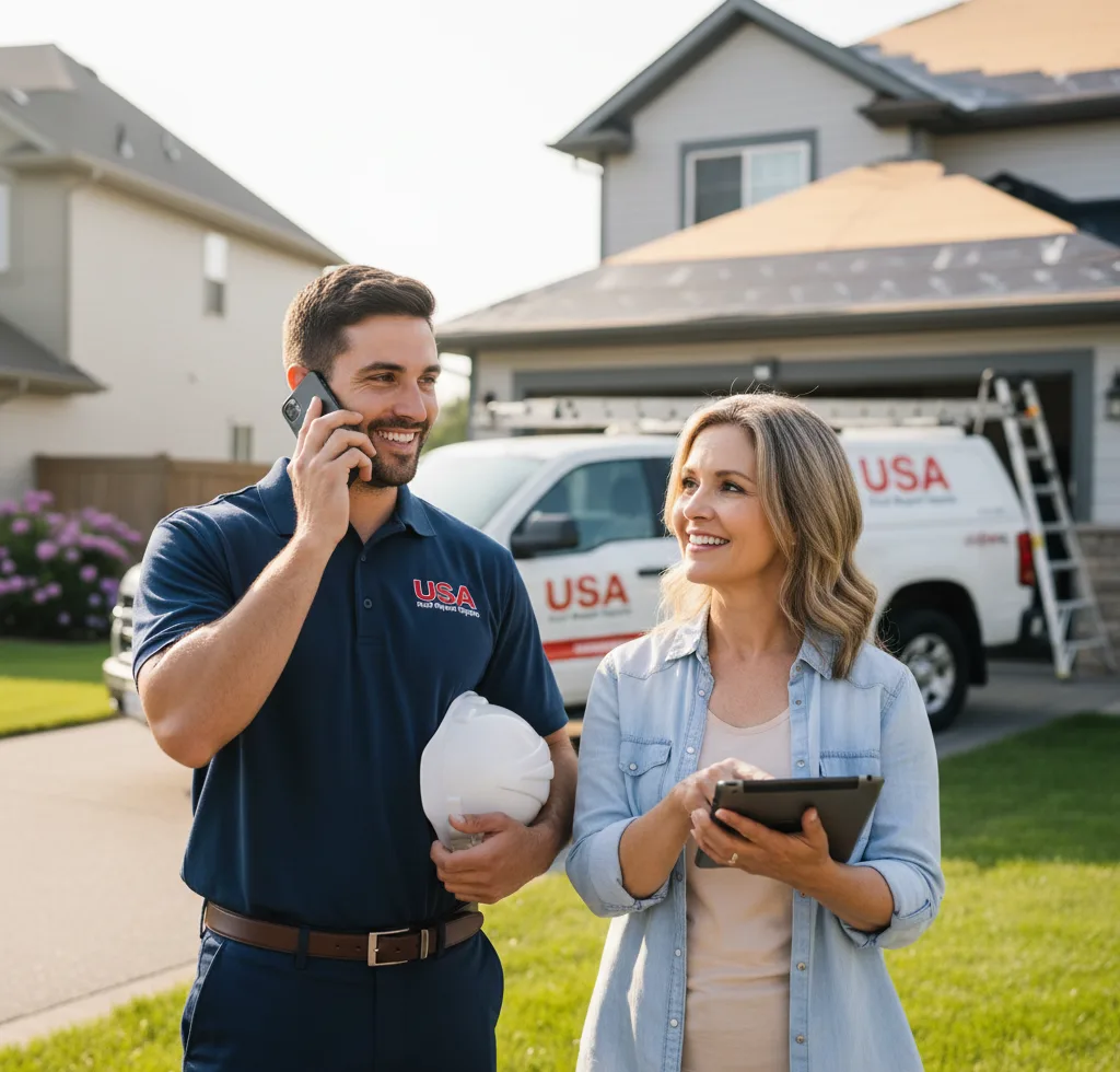 USA Roof Repair Experts customer support in Geneva
